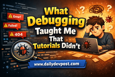 What Debugging Taught Me That Tutorials Didn’t