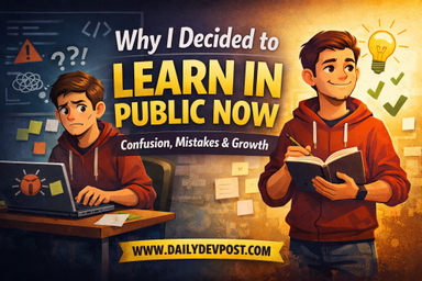 Why I Decided to Learn in Public Now (And Not Earlier)