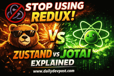 Illustration of Frontend Engineering, Software Architecture' concepts for: Stop Using Redux: Zustand vs Jotai Explained [2026 Guide]