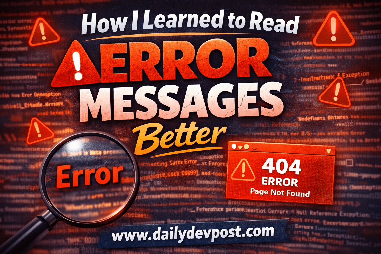 How I Learned to Read Error Messages Better