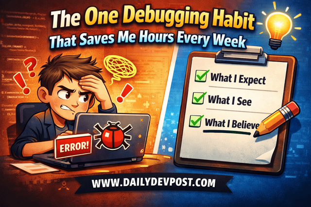 The One Debugging Habit That Saves Me Hours Every Week