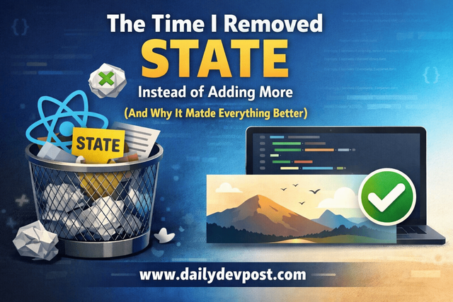The Time I Removed State Instead of Adding More (And Why It Made Everything Better)