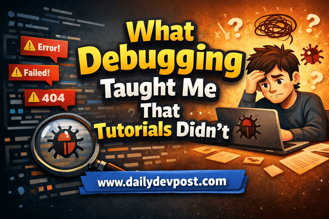 What Debugging Taught Me That Tutorials Didn’t