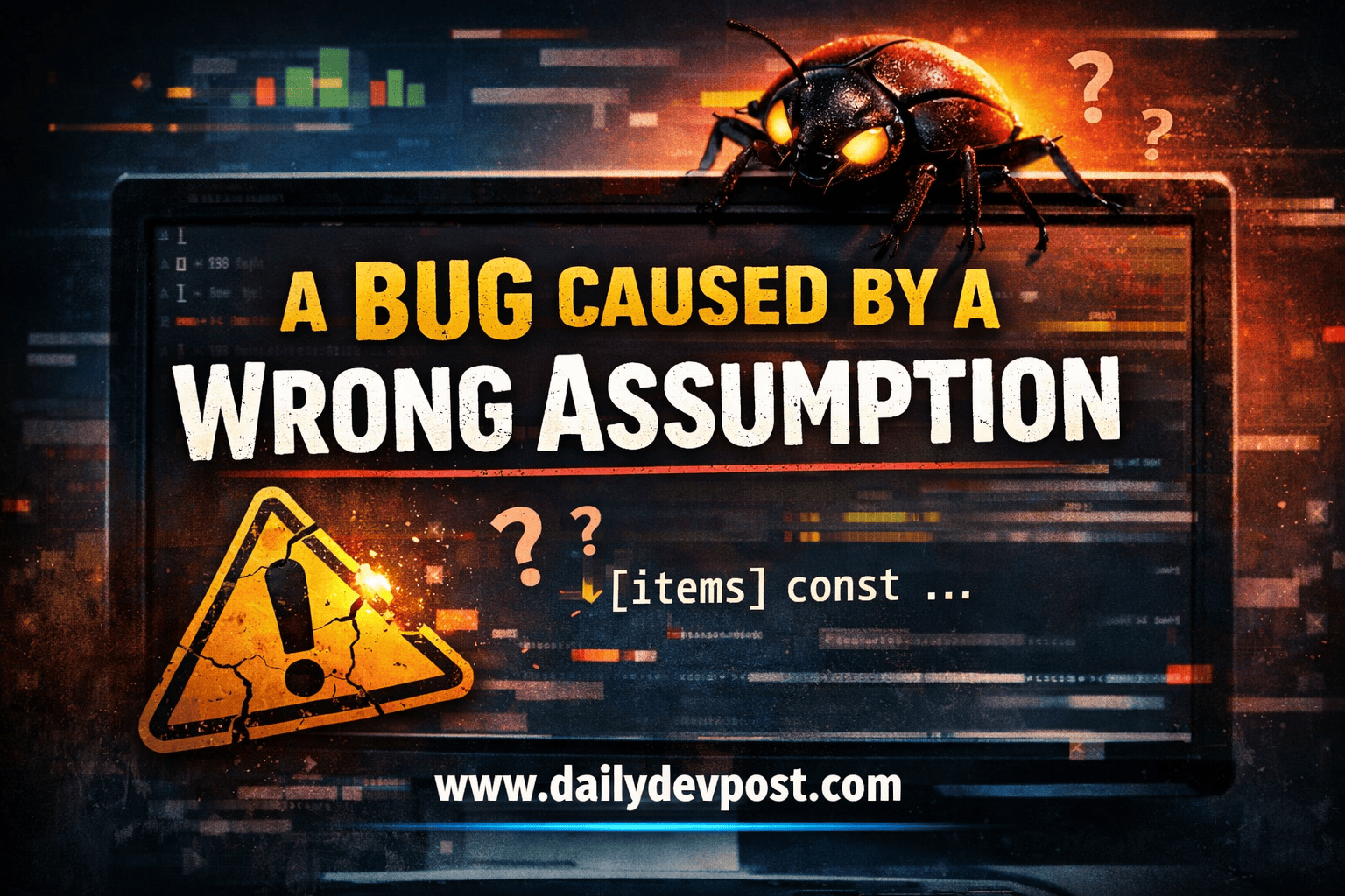 A Bug Caused by a Wrong Assumption I Made