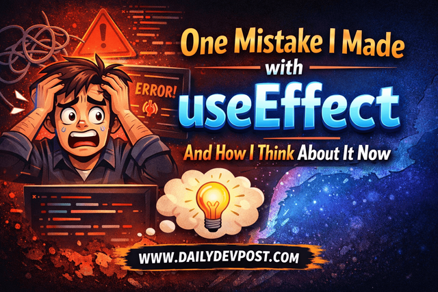 One Mistake I Made with useEffect And How I Think About It Now